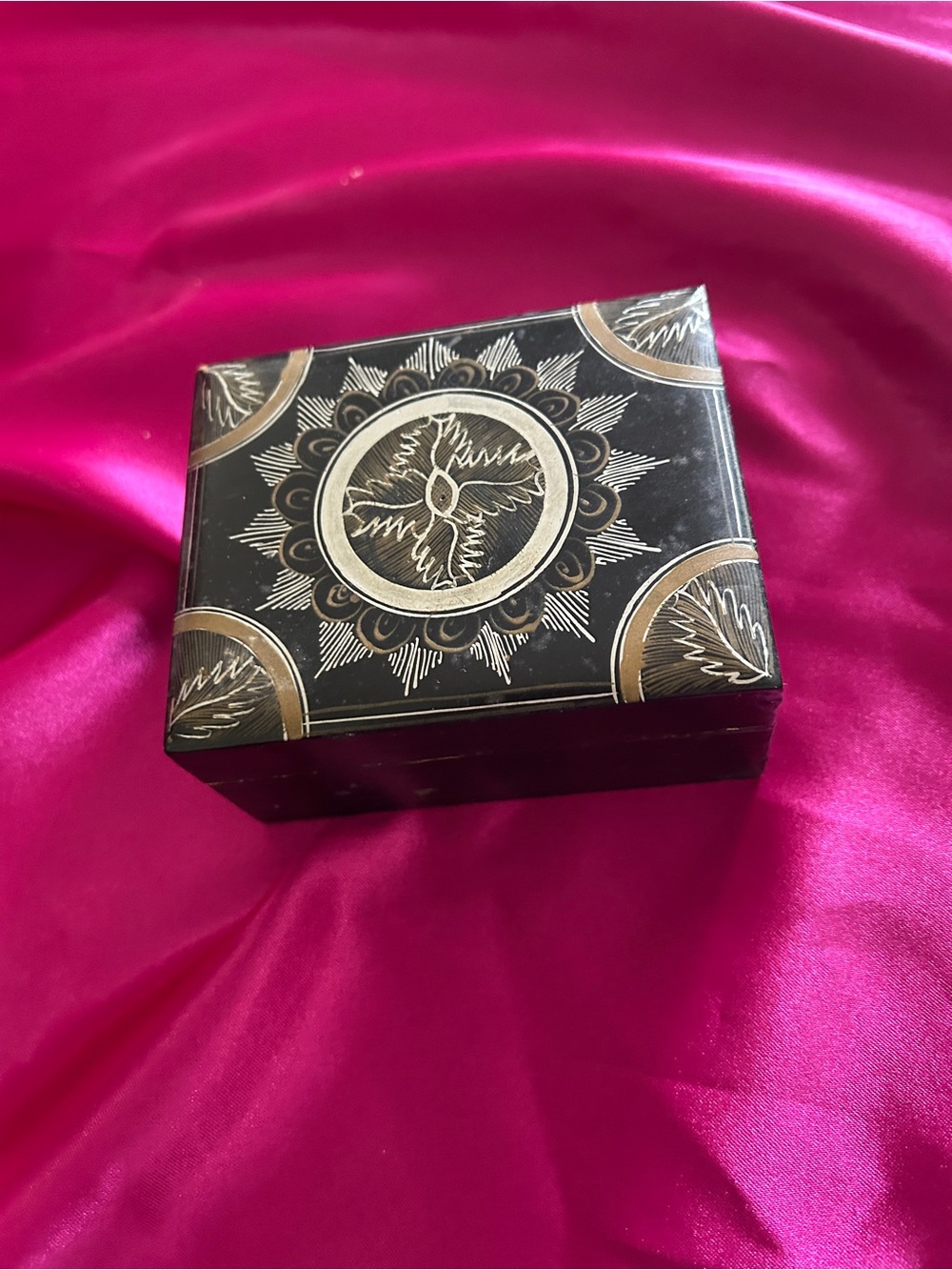 Mexican Trinket Box. Painted